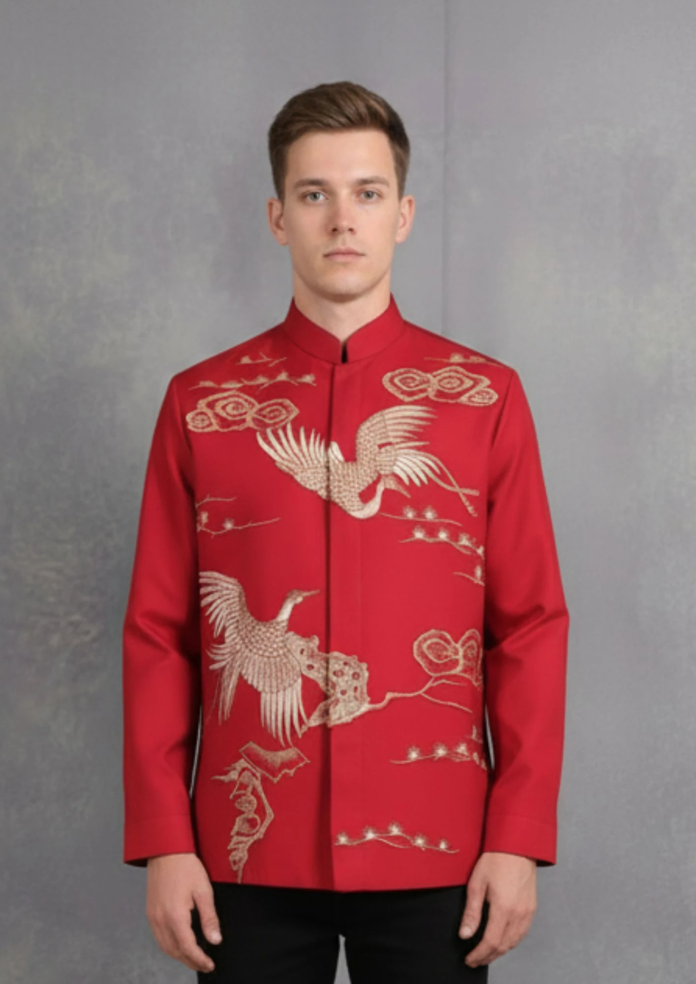 Red Embroidery Shirt