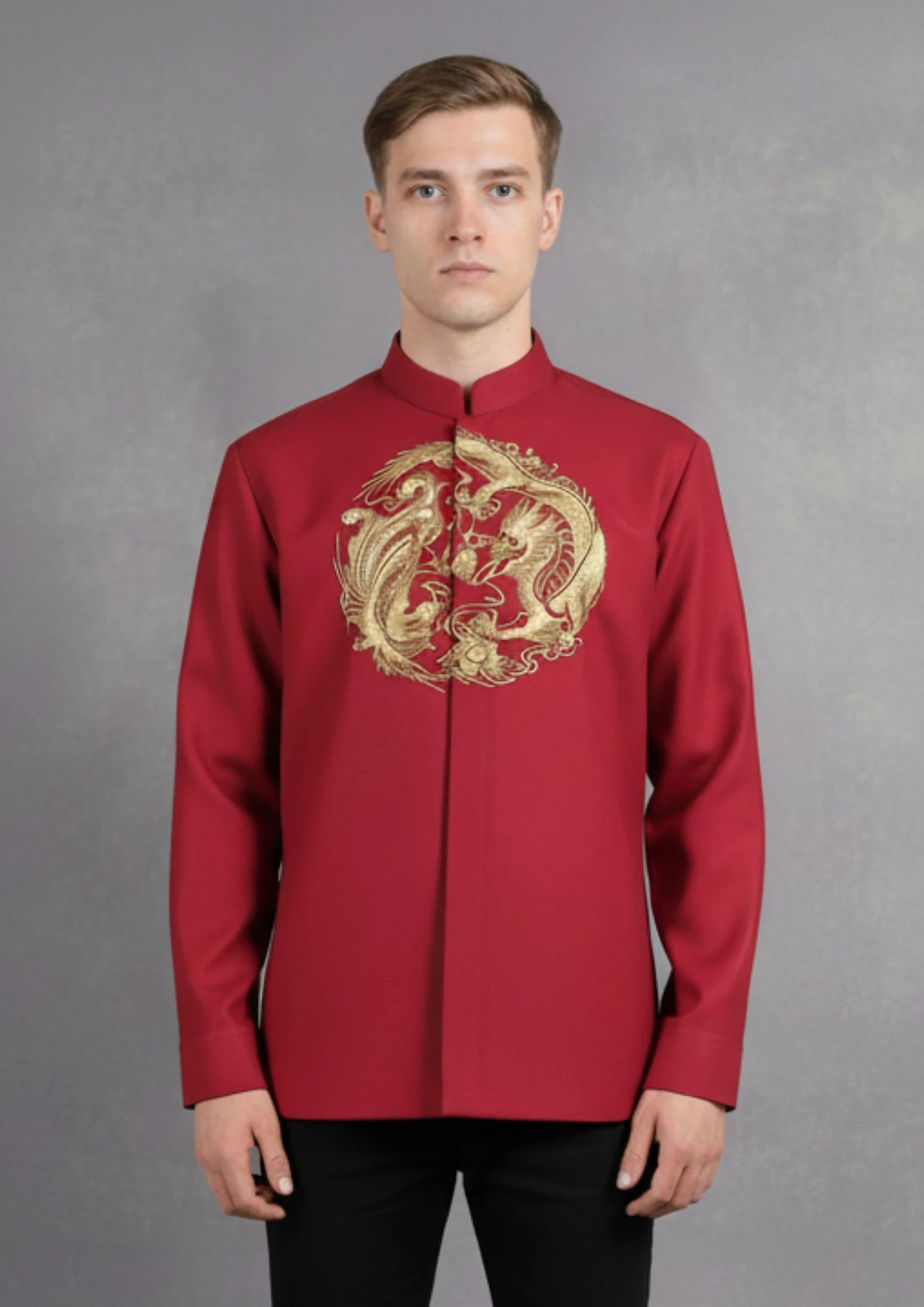 Red Embroidery Shirt